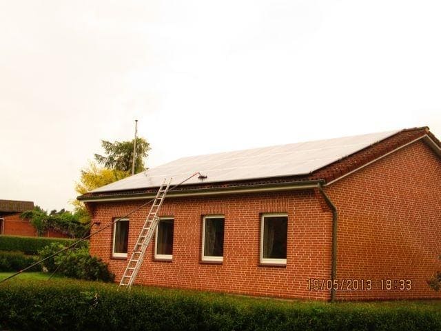 Reinigung von Solarfächen